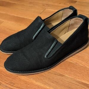 Vince Canvas Leather Loafers